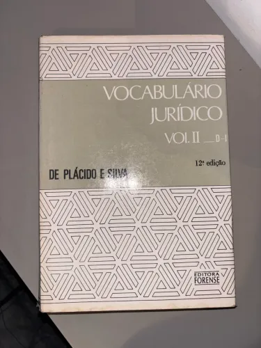 Livro Vocabulário Jurídico 3 Volumes