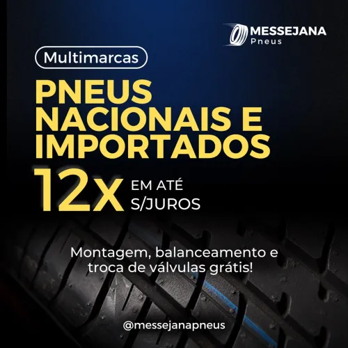 Pneus Nacionais e Importados Aro 13 ao Aro 20