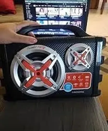 Caixa Amplificadora 100w bluetooth Fm P10 Guitarra, Violão Microfone