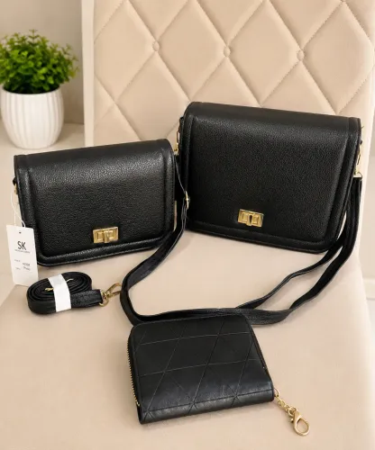 Conjunto de bolsas feminina elegante de qualidade