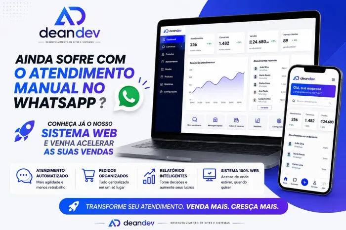 Automatize seu atendimento no WhatsApp e acelere suas vendas com a Deandev