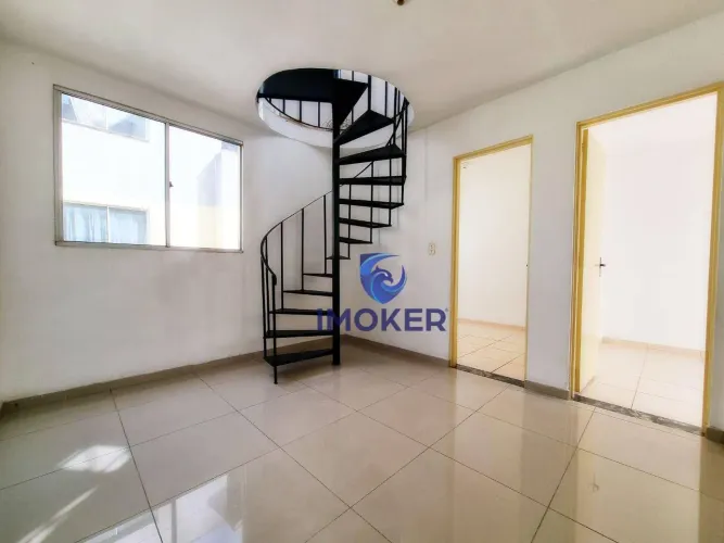 Apartamento duplex em Ferraz de Vasconcelos/SP; 2 quartos; 1 vaga; amplo terraço