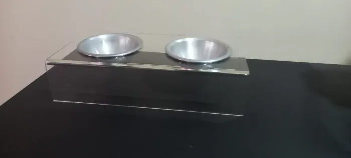 Comedouro/bebedouro pet em acrílico
