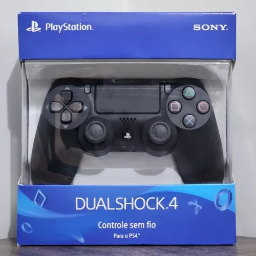 Controle DualShock 4 PS4 Preto - Novo, Lacrado, Nota Fiscal e Garantia