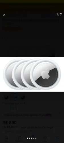 Apple AirTag 4 Pack (4 unidades) Novo lacrado na caixa