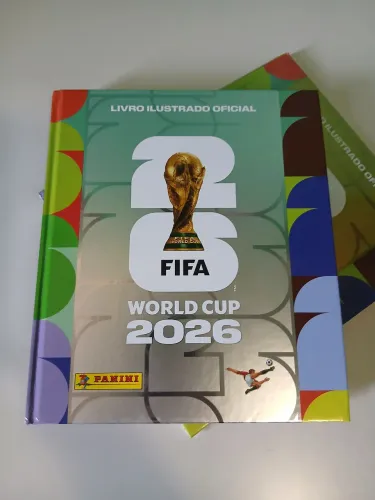 Álbum Copa do Mundo 2026 Completo Prata+ Album Ouro Lacrado de brinde