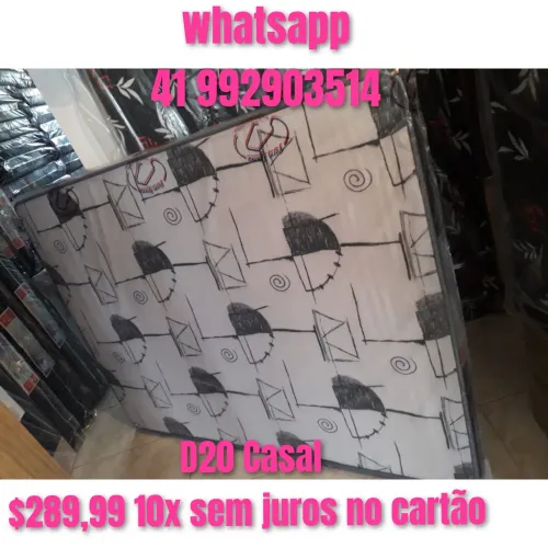 Colchão de casal d20 espuma novo ### 10x sem juros no cartão