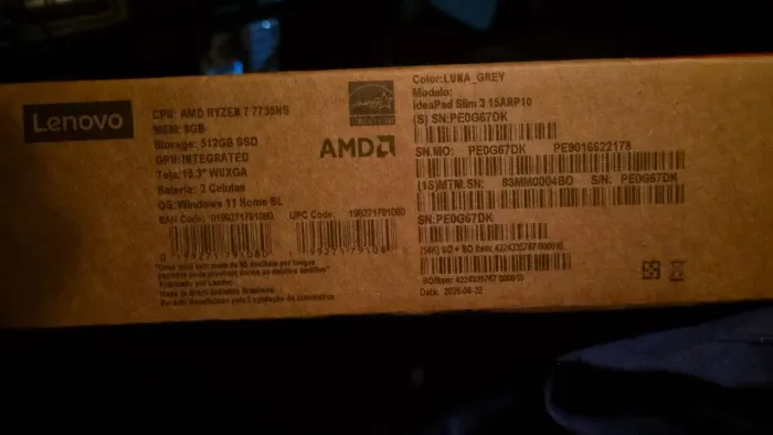 Notebook Lenovo