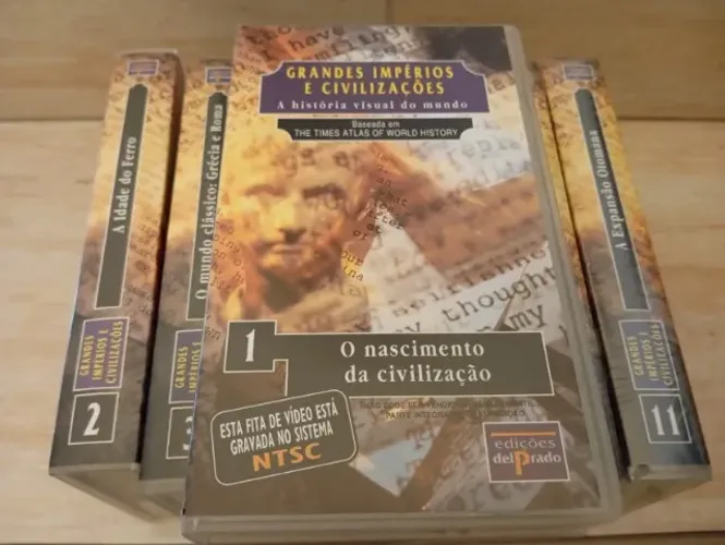 Coleção VHS GRANDES IMPÉRIOS E CIVILIZAÇÕES