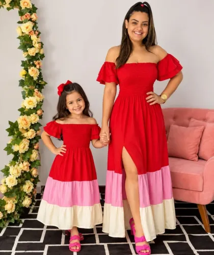 Vestido mãe e filha