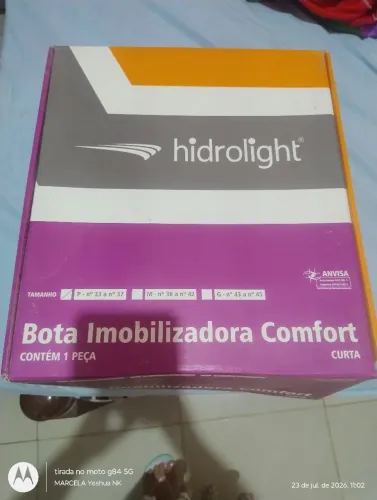 VENDE-SE BOTA IMOBILIZADORA CANO CURTO ORTOPÉDICA CONFORT TAM P HIDROLIHT