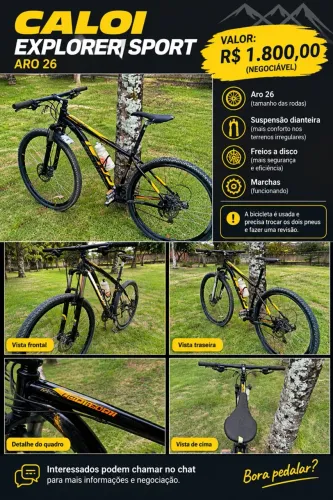 Bicicleta Caloi Explorer Sport aro 26