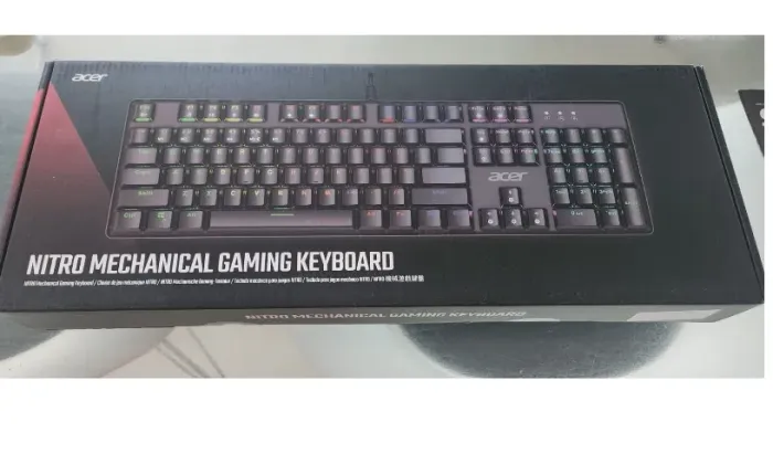 Teclado Gamer Acer Nitro Mecânico Tkl Nkw202 Led Retroiluminado RGB Customizável USB ABNT 