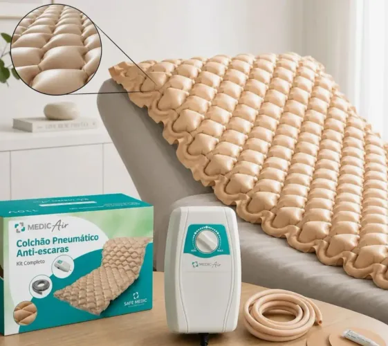 COLCHÃO PNEUMÁTICO ANTI-ESCARAS MEDIC AIR ? NOVO