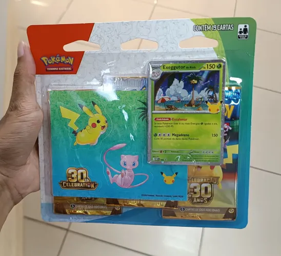 Blister triplo pokémon celebração 30 anos