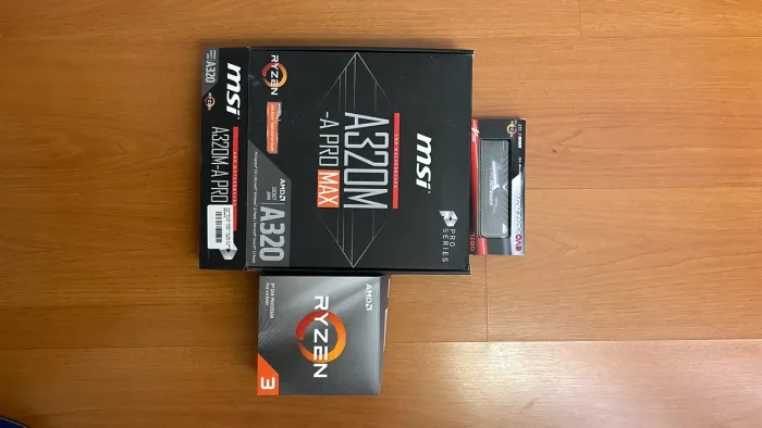 Kit Gamer Placa Mãe + Processador Ryzen + 8GB Memória DDR4