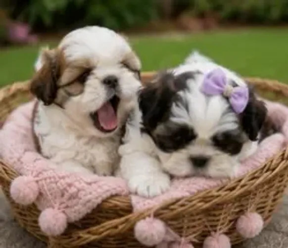 Cachorro filhote Shih tzu/ shihtzu brincalhões e muito amorosos