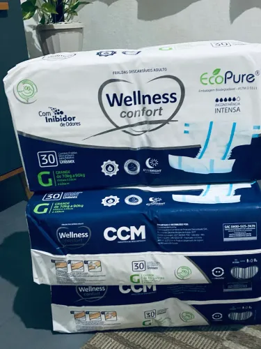 $60 cada pacote Fralda Geriátrica,Tam,G,Pacote com 30 Unidades