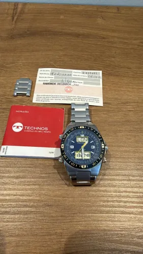 Relógio Technos Masculino T270 - Aço Polido