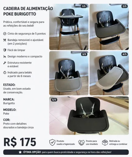 Cadeira de Alimentação POKE BUROGOTTO