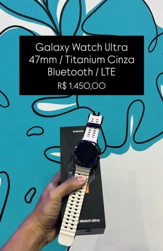 Seminovo: Galaxy Watch Ultra 47mm / Titanium Cinza / Bluetooth / LTE - Loja Fisica