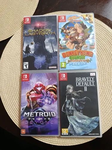 Lote 4 Jogos de Nintendo Switch