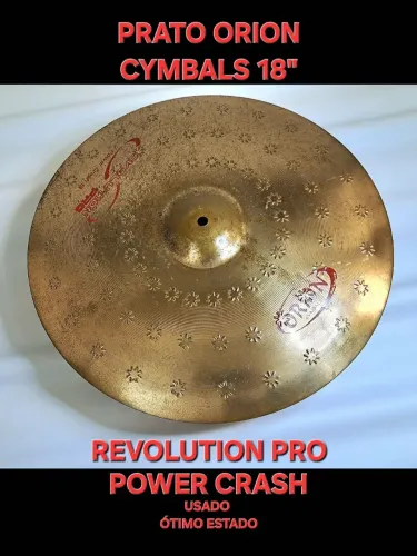 PRATO ORION REVOLUTION PRO 18" - POWER CRASH - USADO ÓTIMO ESTADO
