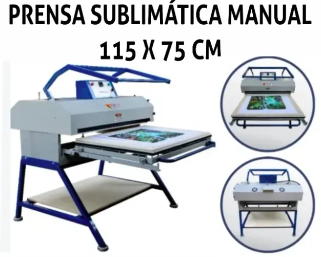 Prensa Térmica Manual Sublimação 115x75cm