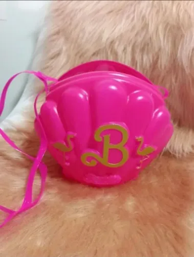 Balde de pipoca Barbie rosa pink