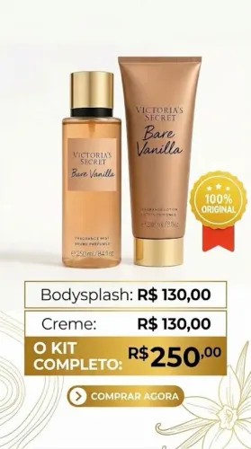 Kit exclusivo Victoria?s Secret Bare Vanilla