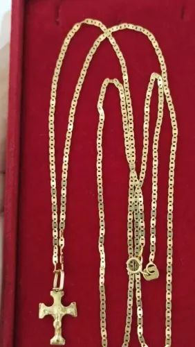 Cordão de ouro 18k 750, modelo de piastrine vendo ou troco valor a negociar