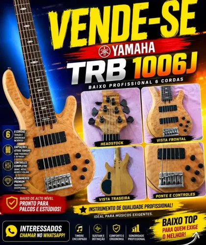 Contrabaixo Yamaha TRB 1006 Japonês.