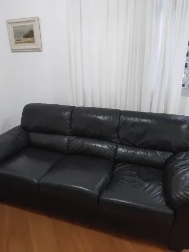 Sofa de couro,preto