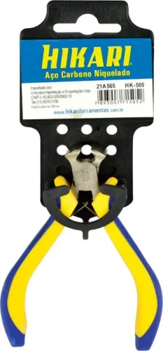 Alicate de Corte Frontal 110mm 4,5" Hk-505 Cabo Emborrachado *ENTREGA GRÁTIS*