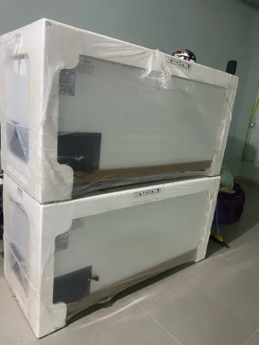 Freezer tampa de vidro