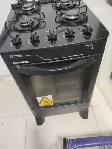 Fogão Esmaltec tampo de vidro,4 bocas