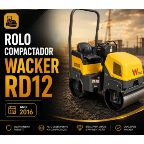 ROLO COMPACTADOR WACKER RD12 - 2016