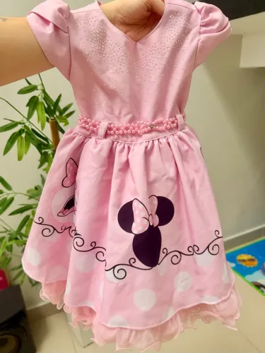 Vestido + sapato minnie