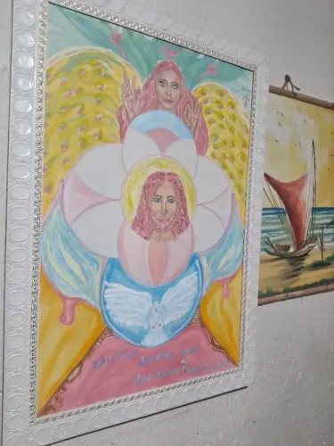 Quadro A santidade e as borboletas 