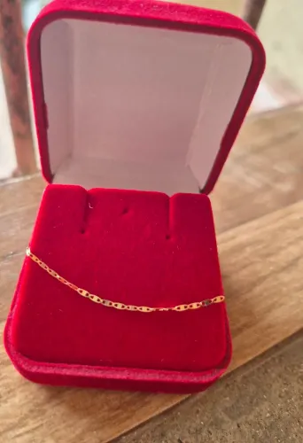 Pulseira piastrine feminina ouro 18k