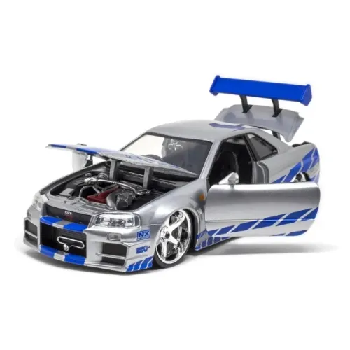 Miniatura Nissan Skyline GT-R R34 Velozes e Furiosos 1/24 Jada toys
