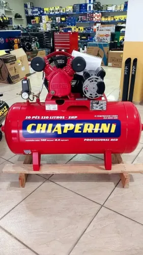 Compressor de ar Chiaperini 110L 140psi Profissional (Loja/Nova)