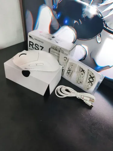 Mouse Gamer RS7 SMAILWOLF Tri-Mode Branco