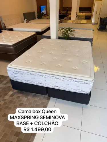Cama Box Queen MAXSPRING SEMINOVA - ENTREGO