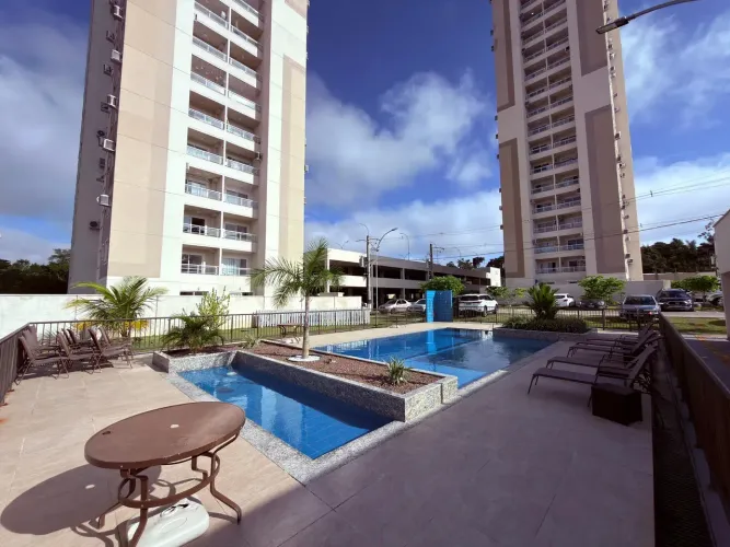 APARTAMENTO NA PONTA NEGRA PARA ALUGAR COM 2 QUARTOS MIRANTEDAS FLORES