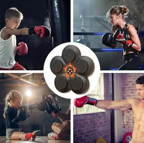 Máquina de BOXE - Bluetooth com luvas