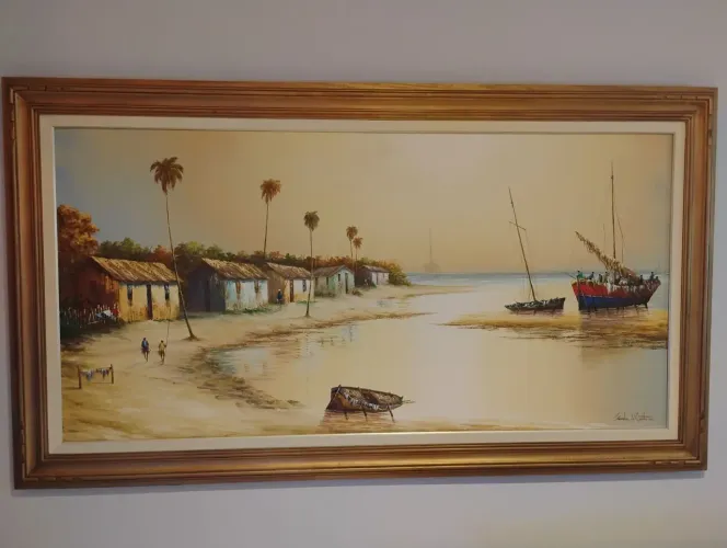Quadro pintura óleo sobre tela Sandra de Castro 2015