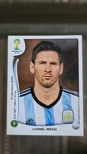 Figurinha Panini da Copa 2014 Messi
