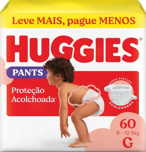 Fralda G pants Huggies - 60 unidades