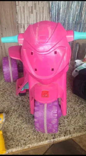 Moto eletrica infantil rosa